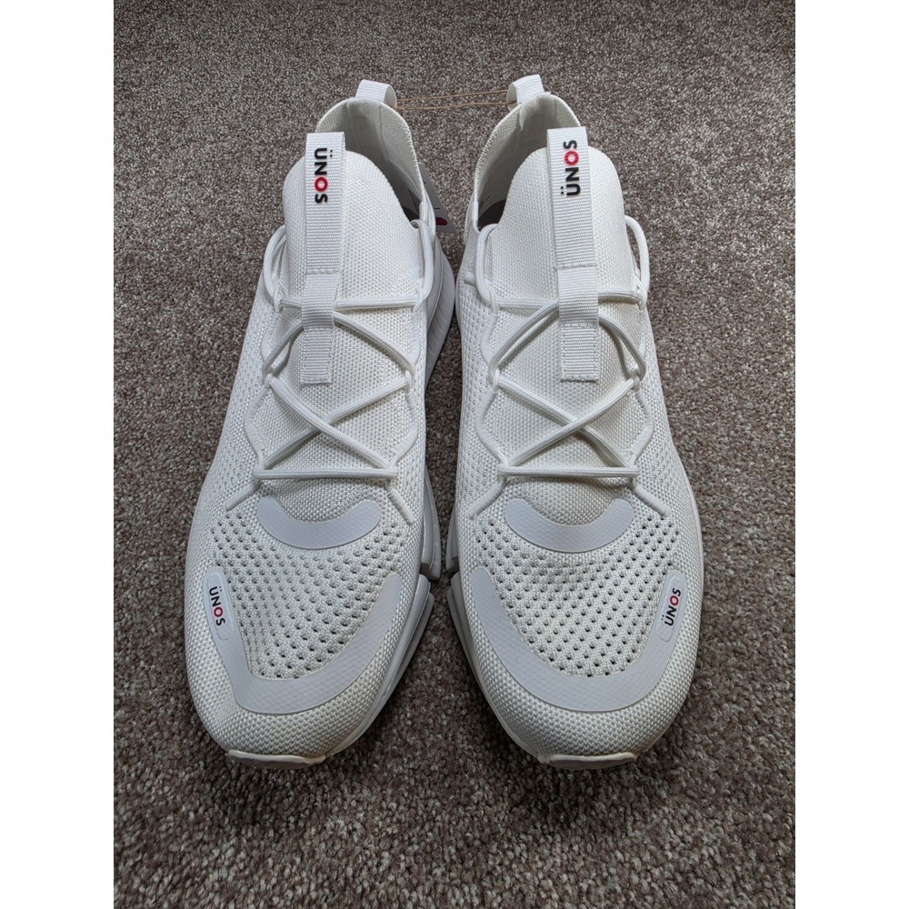 UNOS Neilüm White Knit Slip On Sneakers Shoes Men's 9.5-10.5 Women's 11-12 NWT